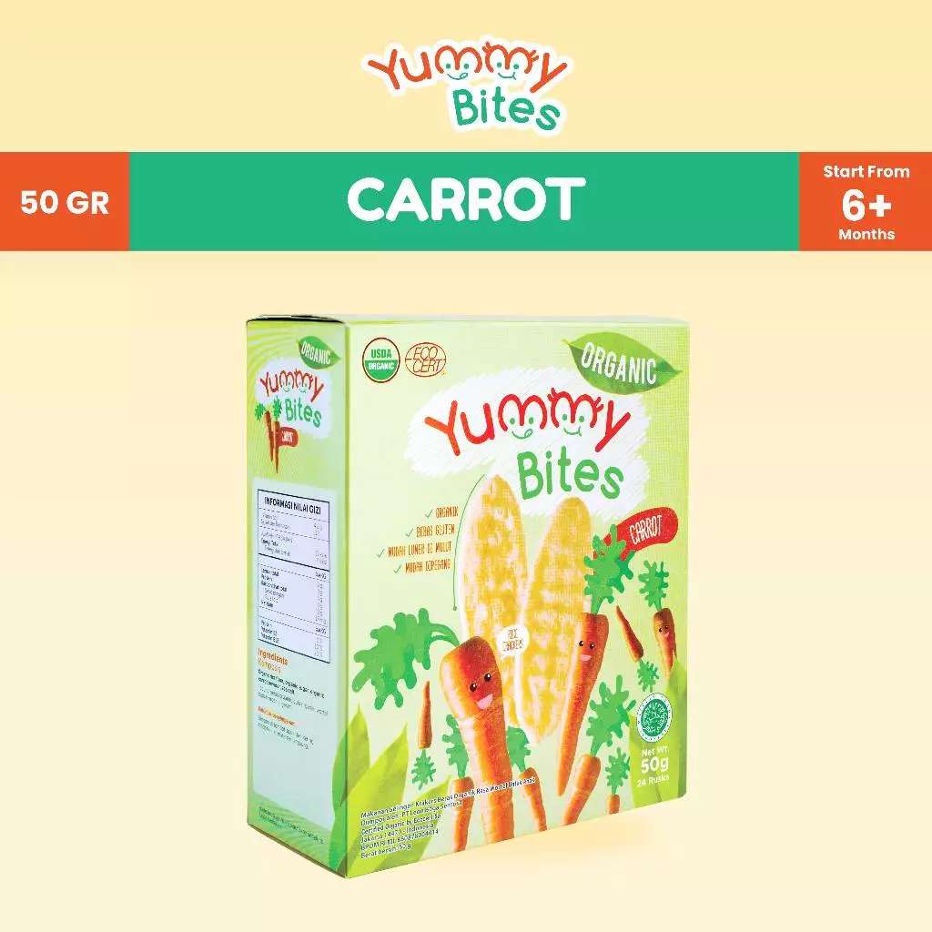 YUMMY BITES CARROT 50 GR