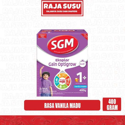 SGM EKSPLOR GAIN OPTIGROW 1 VANILA MADU 400 GR