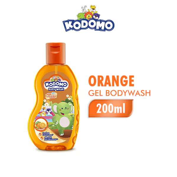 KODOMO SHOWER GEL ORANGE BTL 200ML (10525)