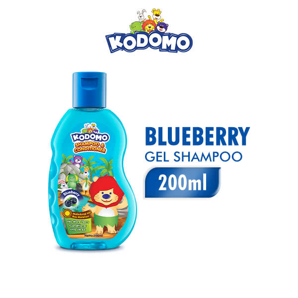 KODOMO SHAMPOO GEL BLUEBERRY BTL 200ML (10603)