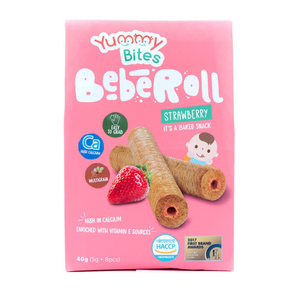 YUMMY BITES BEBEROLL STRAWBERRY 40 G