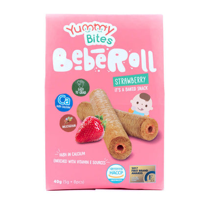 YUMMY BITES BEBEROLL STRAWBERRY 40 G