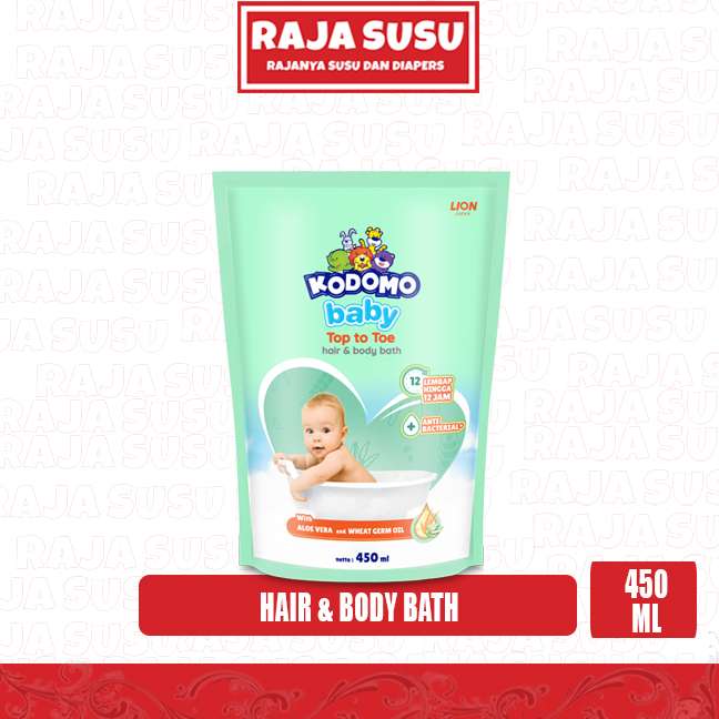 KODOMO TOP TO TOE ALOE VERA PCH 450ML (10902)