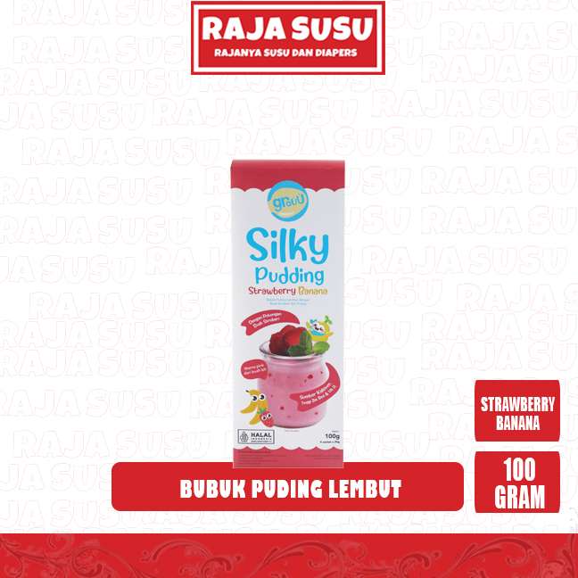 GROUU SILKY PUDDING STRAWBERRY BANANA 100GR