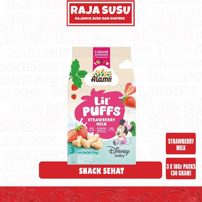 ALAMII LIL PUFFS STRAWBERRY MILK 30GR