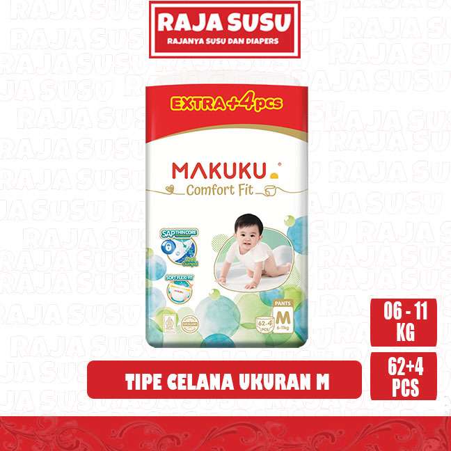MAKUKU AIR DIAPERS COMFORT FIT PANTS M62+4