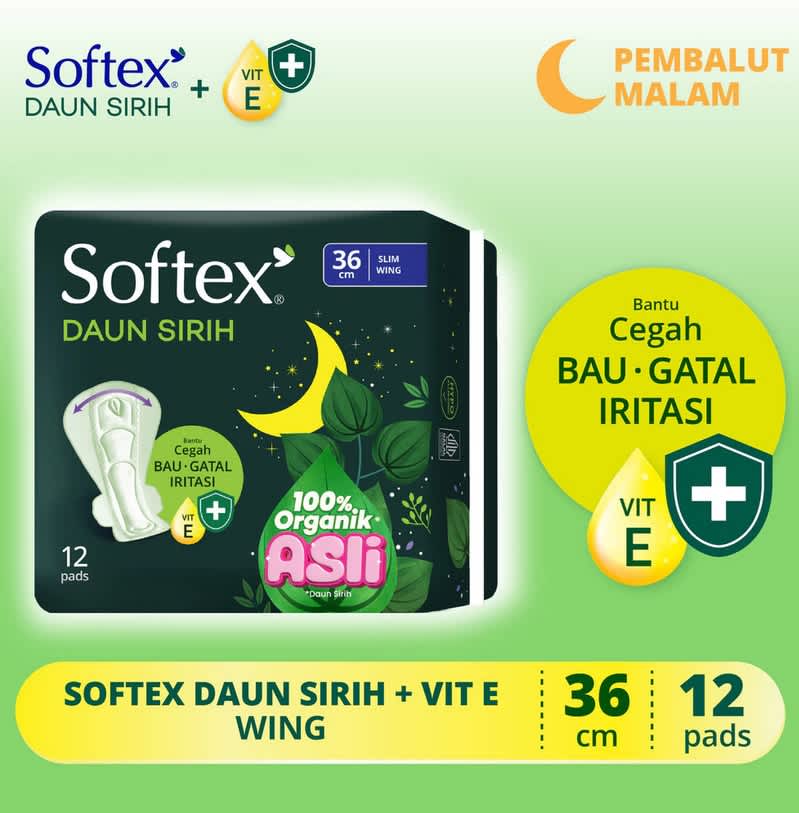 SOFTEX SIRIH SLIM 36CM 12 PADS