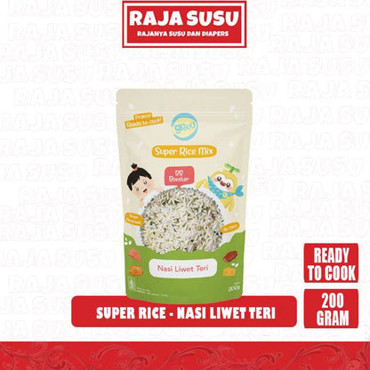 GROUU SUPER RICE MIX NASI LIWET TERI 200GR