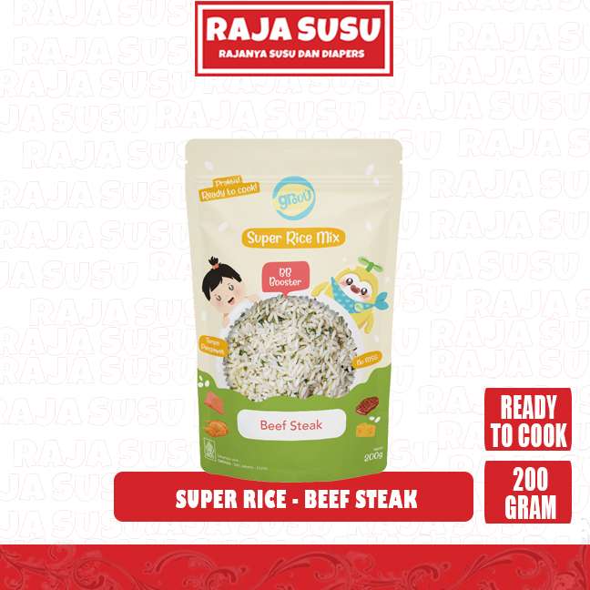 GROUU SUPER RICE MIX BEEF STEAK 200GR