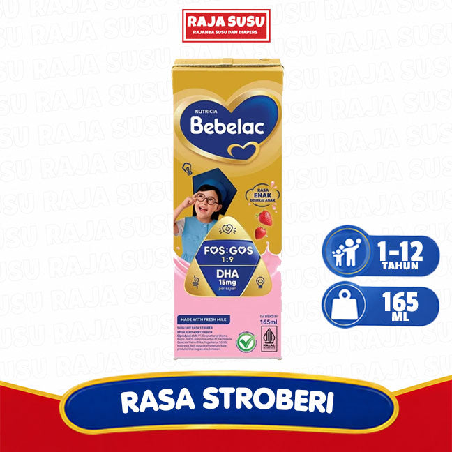 BEBELAC UHT STRAWBERRY 165ML