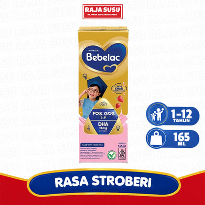 BEBELAC UHT STRAWBERRY 165ML