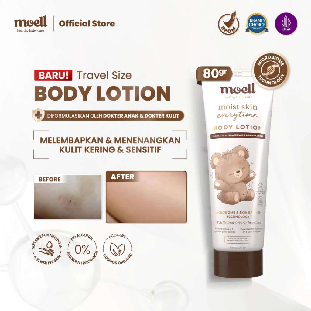 MOELL BODY LOTION BAYI TRAVEL SIZE (80GR)
