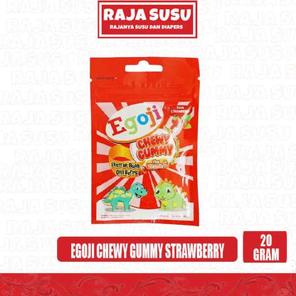 EGOJI CHEWY GUMMY STRAWBERRY 20GR SACHET