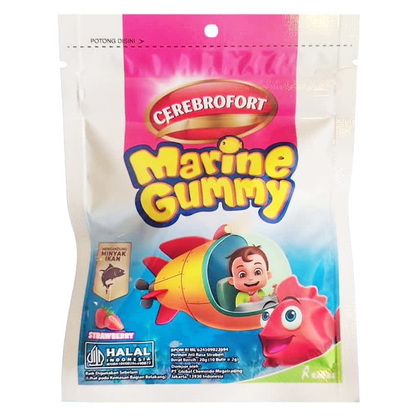 CEREBROFORT MARINE GUMMY STRAWBERRY 20GR