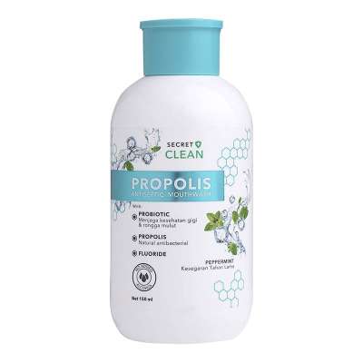 SECRET CLEAN PROPOLIS MOUTHWASH PEPPERMINT 150ML