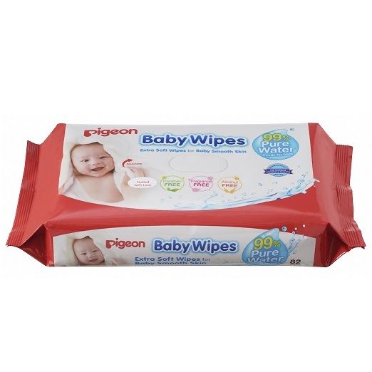 PIGEON BABY WIPES PURE WATER 80'S