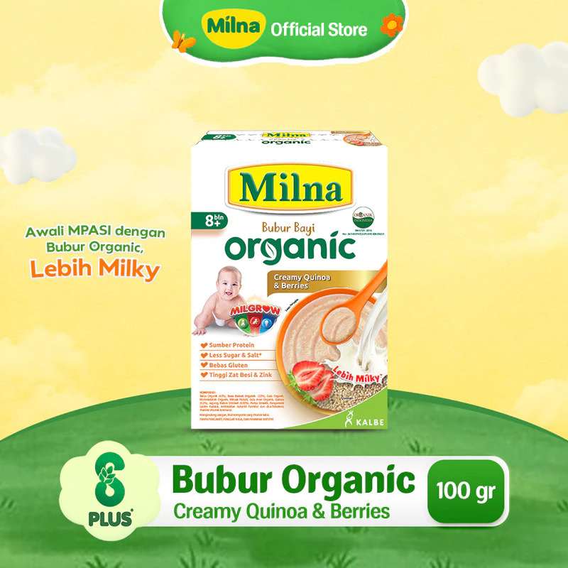 MILNA 8+ BUBUR ORGANIC QUINOA 100GR