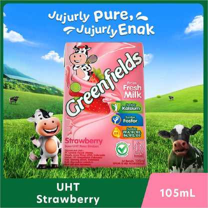 GREENFIELDS STRAWBERRY MILK 105ML