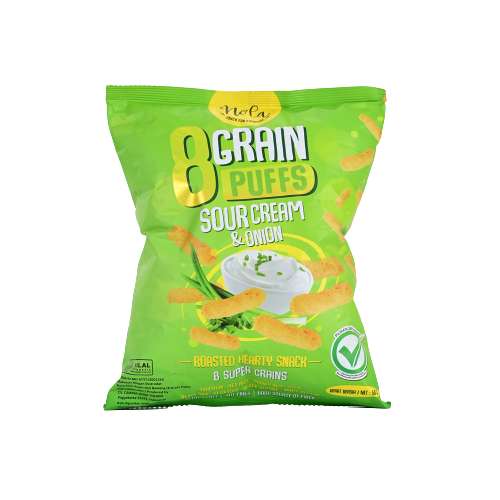 NOLA 8 GRAIN PUFFS SOUR CREAM AND ONION 50GR