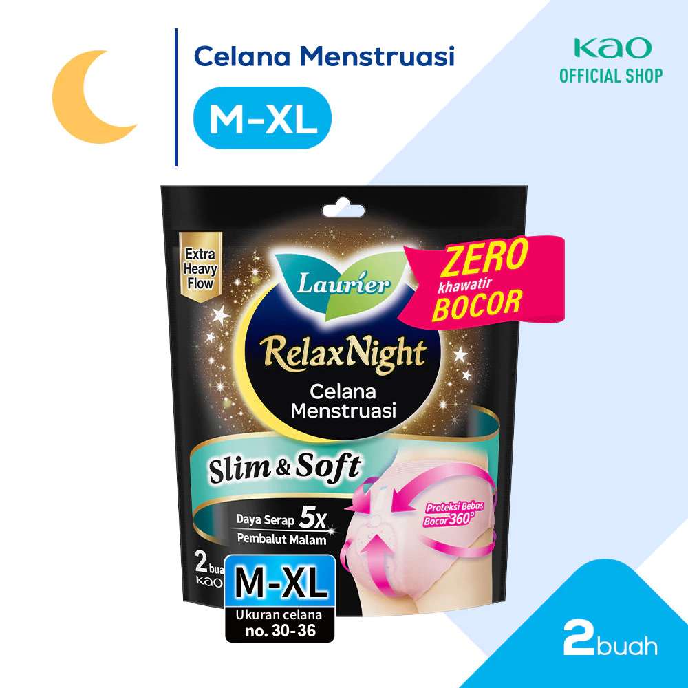 LAURIER RELAX NIGHT CELANA MENSTRUASI M-XL 2S