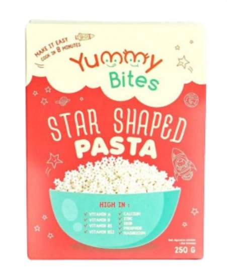 YUMMY BITES STAR SHAPED PASTA 250 GR