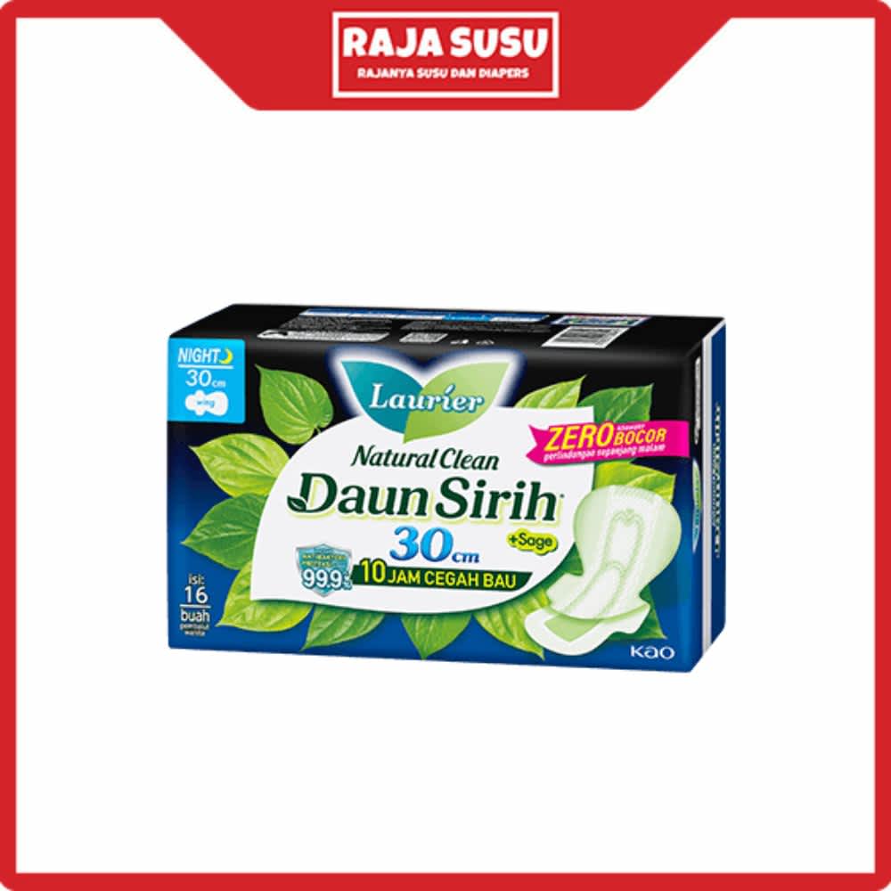 LAURIER NATURAL CLEAN NIGHT 30CM 16S