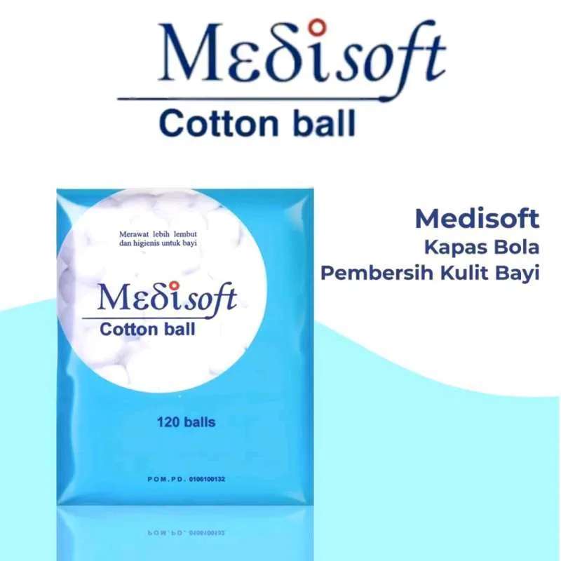 MEDISOFT BIRU COTTON BALLS 120 75GR