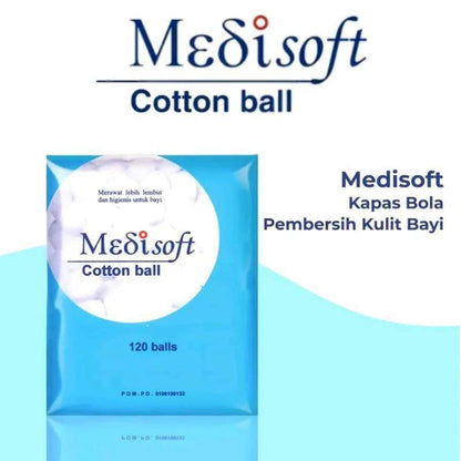 MEDISOFT BIRU COTTON BALLS 120 75GR