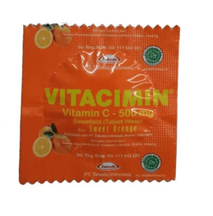 VITACIMIN SWEETLETS ORANGE 1 TABLET (SCAN 2X JIKA BELI 1 STRIP)