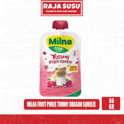 MILNA FRUIT PUREE TUMMY DRAGON SQUEEZE 80GR