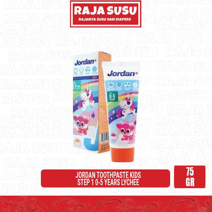 JORDAN TOOTHPASTE KIDS STEP 1 0-5 YEARS LYCHEE