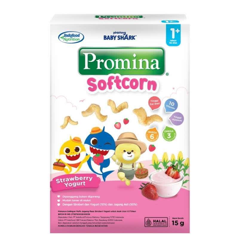 PROMINA SOFTCORN STRAWBERRY YOGURT 15GR