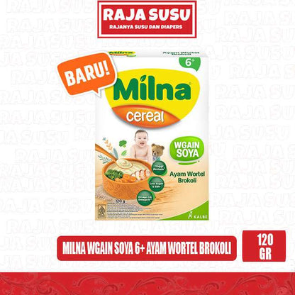 MILNA WGAIN SOYA 6+ AYAM WORTEL BROKOLI 120GR