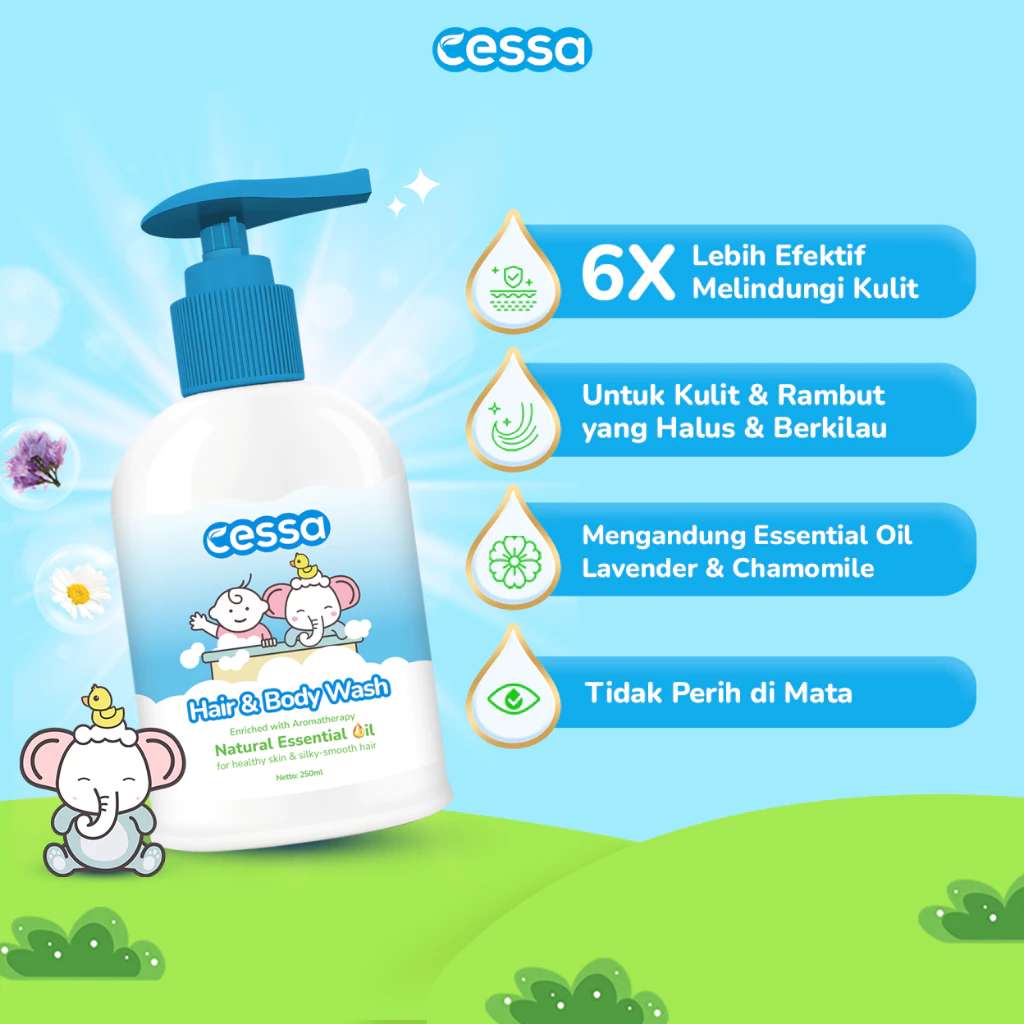 CESSA HAIR & BODY WASH 250ML