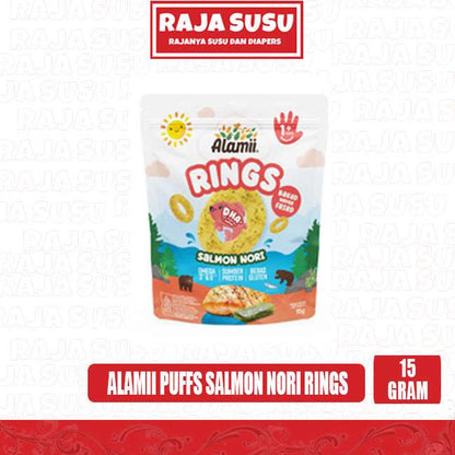 ALAMII PUFFS SALMON NORI RINGS 15GR