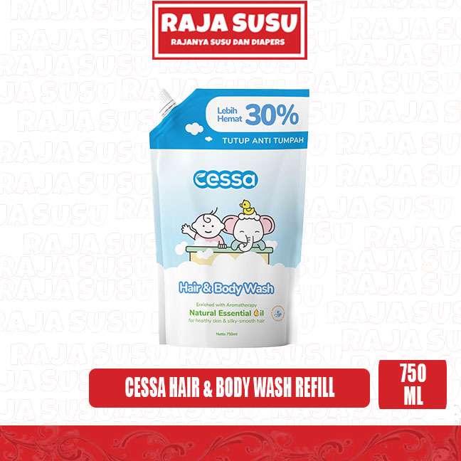 CESSA HAIR & BODY WASH REFILL 750ML