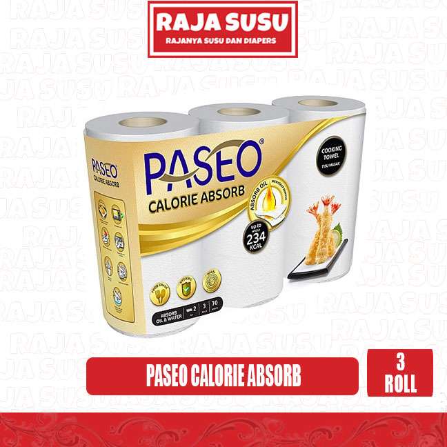 PASEO CALORIE ABSORB TOWEL 3 ROLL
