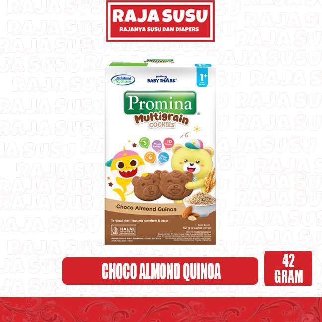 PROMINA MULTIGRAIN COOKIES CHOCO ALMOND QUINOA 42GR