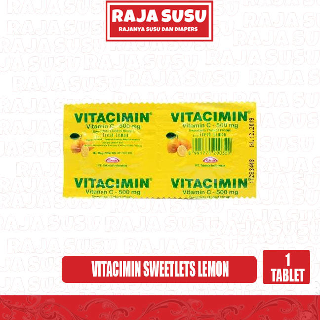 VITACIMIN SWEETLETS LEMON 1 TABLET (SCAN 2X JIKA BELI 1 STRIP)