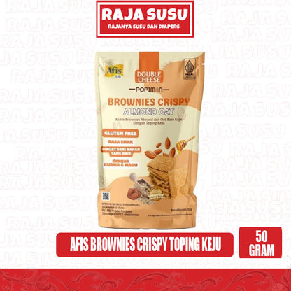 AFIS POPIMON BROWNIES CRISPY TOPING KEJU 50GR
