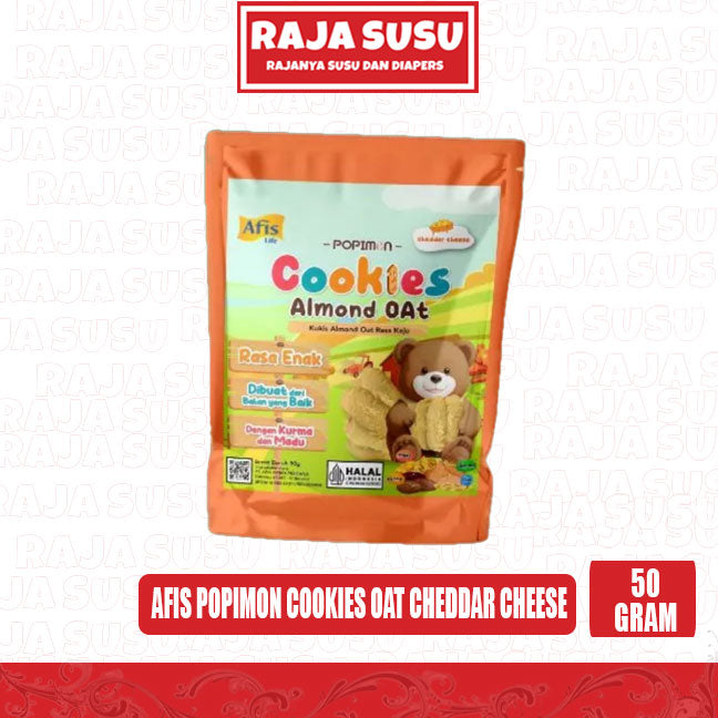 AFIS POPIMON COOKIES OAT CHEDDAR CHEESE 50GR