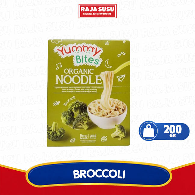 YUMMY BITES ORGANIC NOODLE BROCCOLI 200 GR