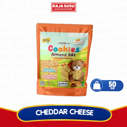 AFIS POPIMON COOKIES OAT CHEDDAR CHEESE 50GR