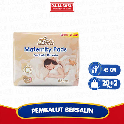 MAKUKU LADIS MATERNITY PADS 20+2 45CM