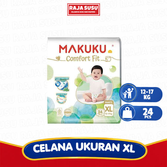 MAKUKU AIR DIAPERS COMFORT FIT XL24