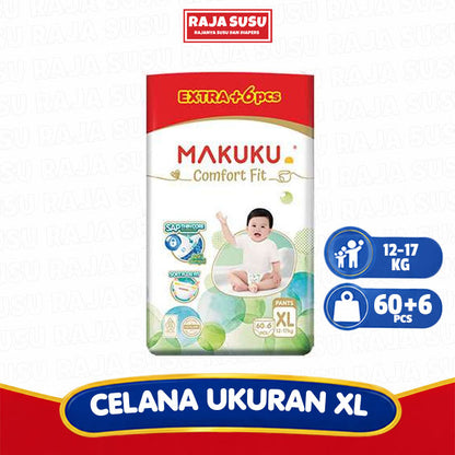 MAKUKU AIR DIAPERS COMFORT FIT PANTS XL60