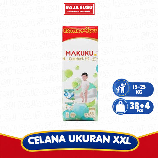MAKUKU AIR DIAPERS COMFORT FIT XXL38+4