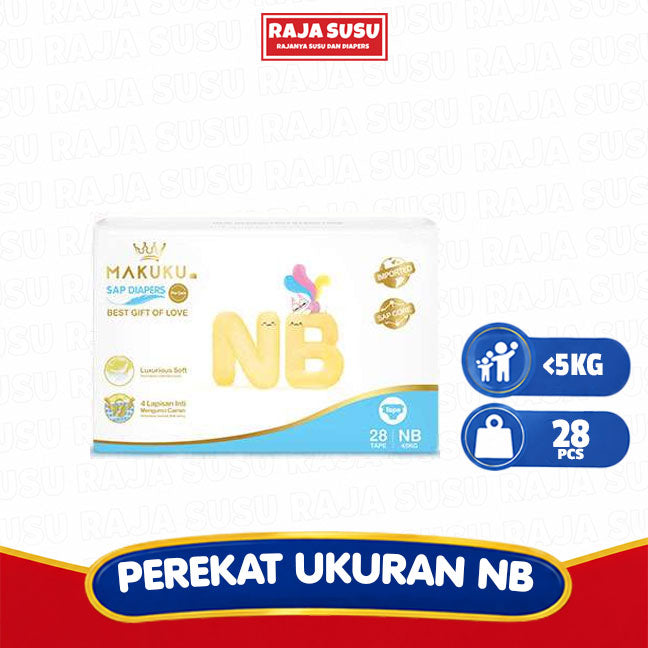 MAKUKU SAP DIAPERS PRO CARE TAPE NB28