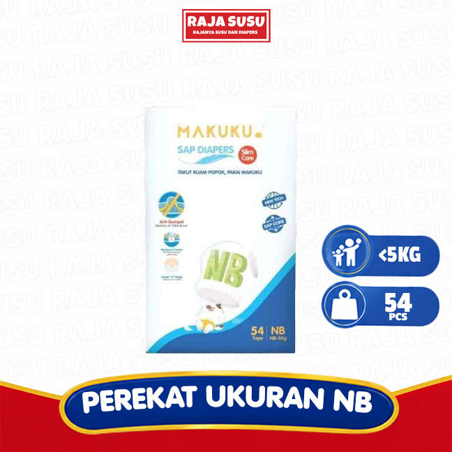 MAKUKU SAP DIAPERS SLIM CARE TAPE NB54