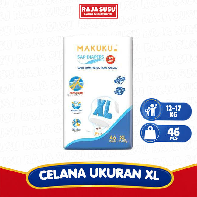 MAKUKU SAP DIAPERS SLIM CARE PANTS XL46